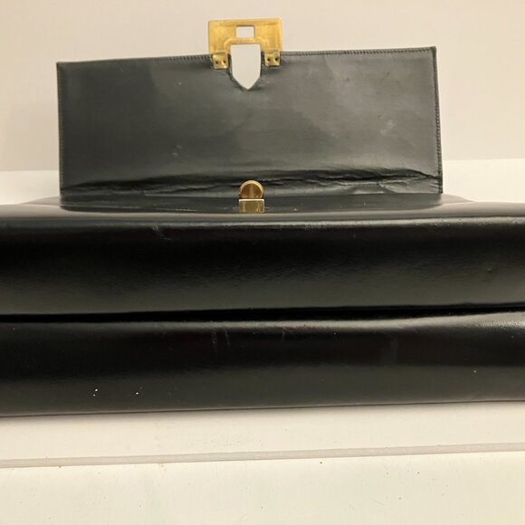 VTG Purse with Brass Details Handcrafted by Bernard Original Made in Canada - Picture 7 of 10